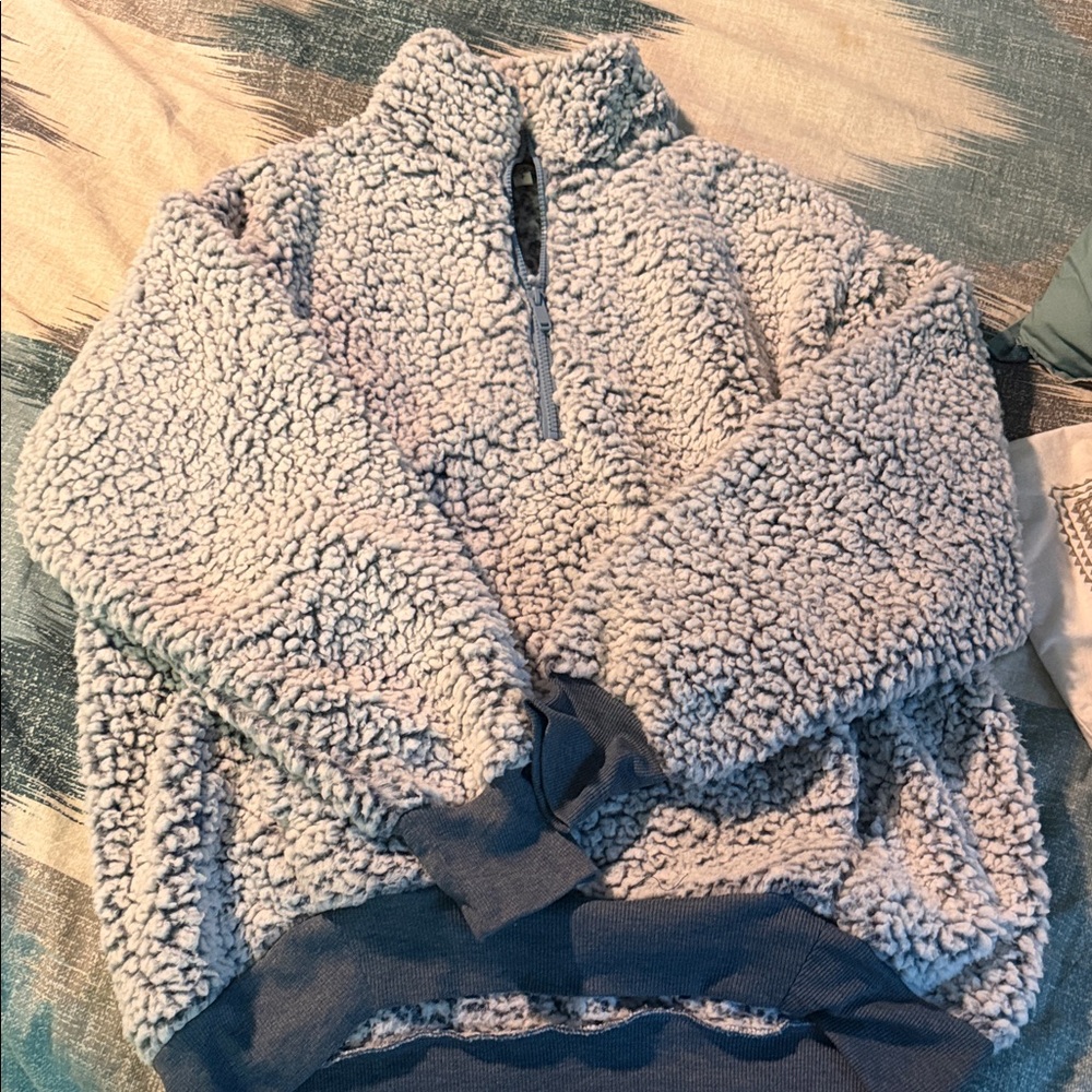 Cozy Sherpa Quarter-Zip Pullover